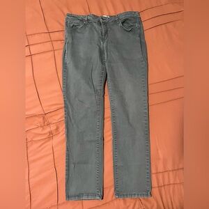 Sonoma Size14 Gray Stretch Straight-Leg Jeans
